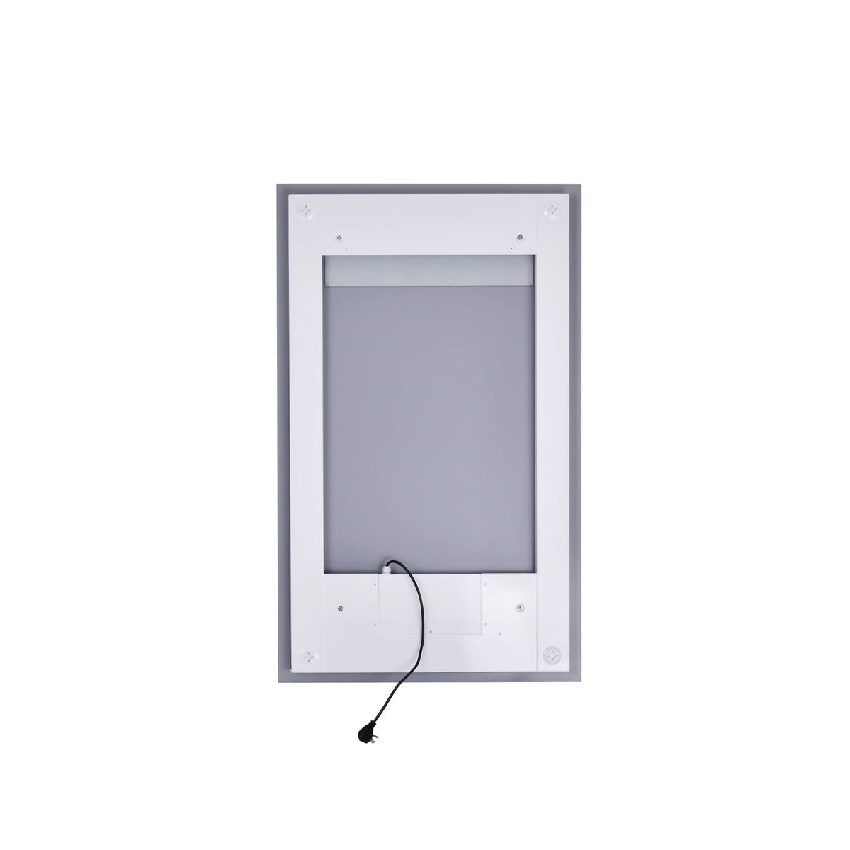 Abigail Rectangle Matte White LED 30 in. Mirror by CWI Lighting – 49"L x 29.5"W, Metal, White, Model 1233W30-49