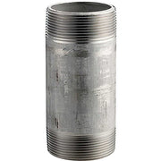 2 in. X 6 in. 304 Stainless Steel Pipe Nipple - 16168 PSI - SCH. 40 - Domestic by Merit Brass – 6"L x 2.38"W x 2.38"H, Stainless Steel, Model 4032-600