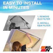 K&N 23.6" x 23.6" x 0.8" / Merv 11 / Yellow Furnace Filters