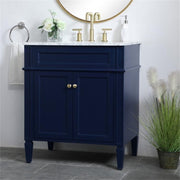 Elegant Decor 30" - Single / Blue,gold / Contemporary Wheel Care