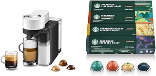 Nespresso Vertuo Lattissima by De'Longhi, white + Starbucks Capsules