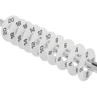 Ladies Clothing Rack Dividers by SIZEAMATIC – Plastic, White, Pack of 50, Model RDSDWBL