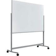 72" W x 48" H Mobile Double Sided Glass Whiteboard by Global Industrial – 63"W x 78.5"H, Glass, White, Model ZB-3