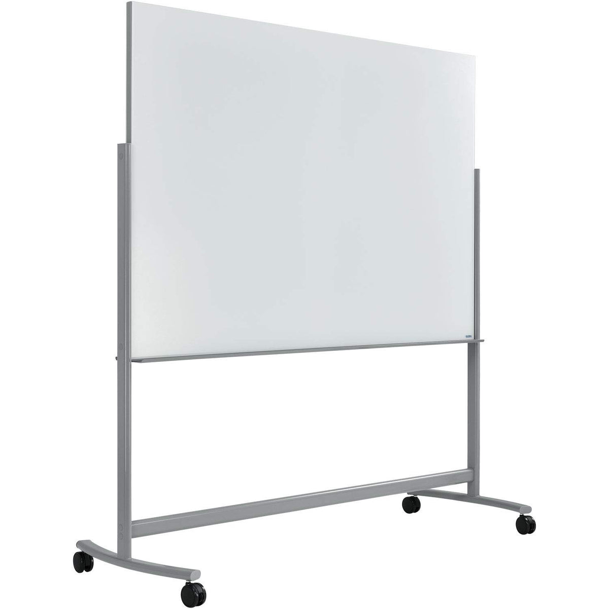 72" W x 48" H Mobile Double Sided Glass Whiteboard by Global Industrial – 63"W x 78.5"H, Glass, White, Model ZB-3