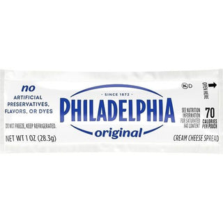 Kraft Original Cream Cheese Spread - Pouch by Philadelphia – 0.01 Ounce (Pack of 100), Pack of 100, Model 61120