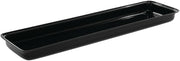 HUBERT Food Pan Black Acrylic - 30" L x 8" W x 2" D