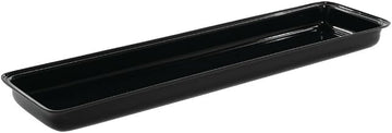 HUBERT Food Pan Black Acrylic - 30" L x 8" W x 2" D
