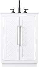Elegant Kitchen and Bath 24" Single Bathroom Vanity in White