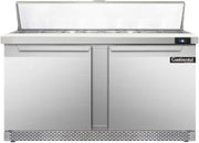 SW60-16C-FB Sandwich Unit, 60" W, With 16 Pan Top Openings, Front Breathing & 19" Cutting Board