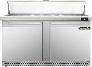 SW60-16C-FB Sandwich Unit, 60" W, With 16 Pan Top Openings, Front Breathing & 19" Cutting Board