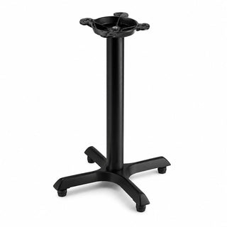 22" x 22" Black Standard Height Column Table Base by Glownary – 22 Inches X 22 Inches, Beech, Brown, Model 349c22s3seq