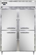 DL2F-SS-HD Designer Line Two Section Reach In Freezer, Full Stainless & Half-Height Doors