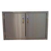 32" Natural Gas Grill with Made in USA 30" Double Door Package Deal by Lion Premium Grills – Stainless Steel, Model L75000