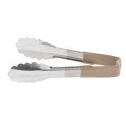 Vollrath 6" Tan Color Coded Tong by THE VOLLRATH COMPANY, LLC – Stainless Steel, Silver, Model 29419955817