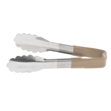 Vollrath 6" Tan Color Coded Tong by THE VOLLRATH COMPANY, LLC – Stainless Steel, Silver, Model 29419955817