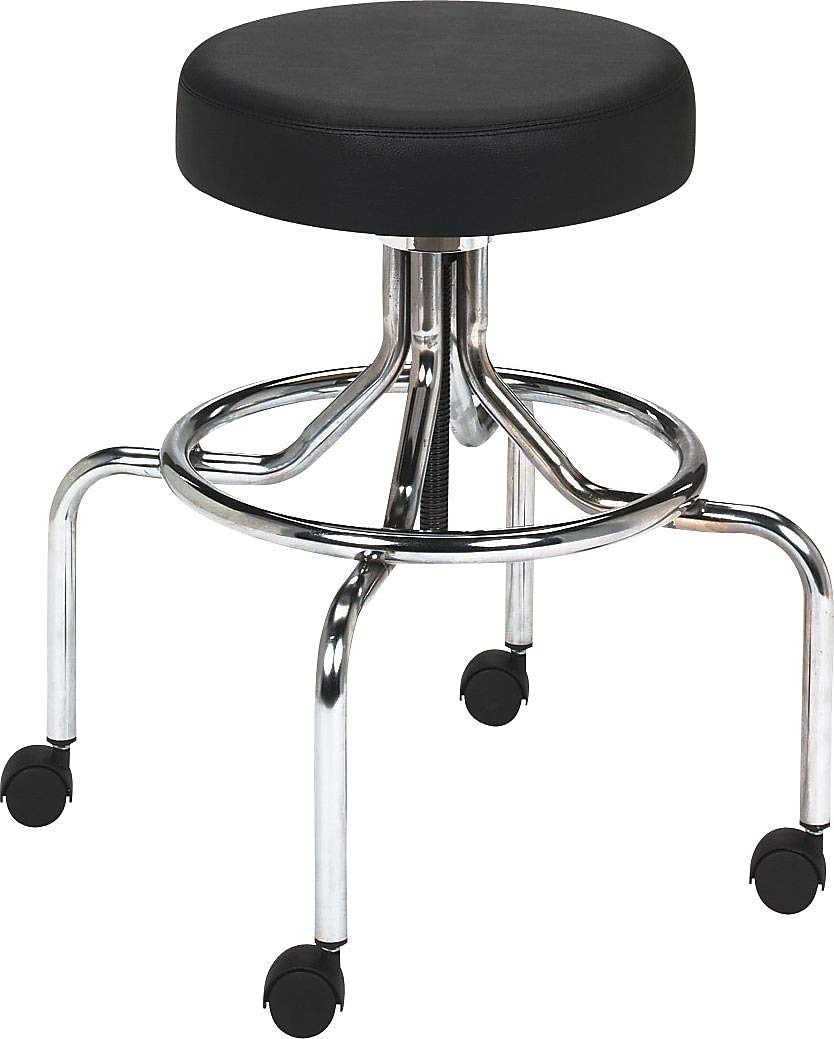 Safco Black / 1 / High Base/Screw Lift Step Stools