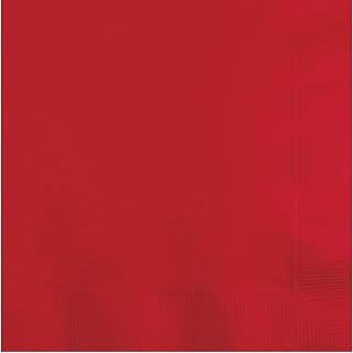 Touch of Color Creative Converting Classic Red Beverage Napkins 3 ply, 150 Count (DTC571031BBNAP)