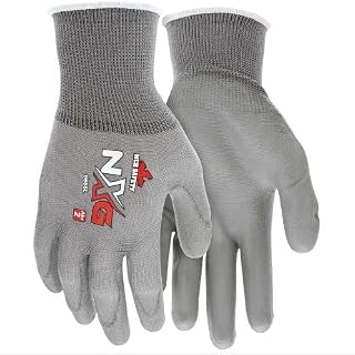 MCR Safety 9666XL Nylon Knitted Shell Gloves, X-Large, Gray, 1-Pair