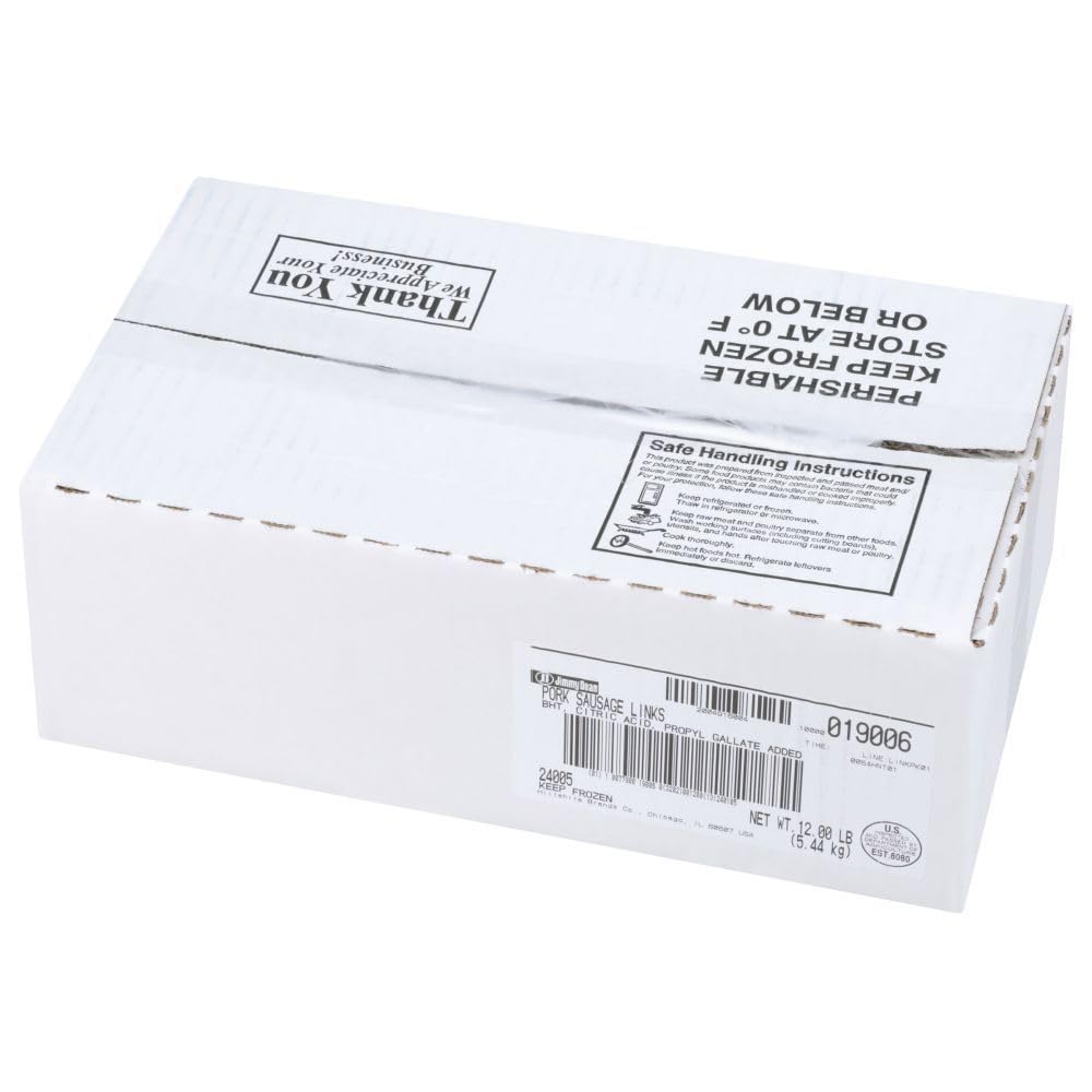 Jimmy Dean Regular Pure Pork Sausage Raw Links by Sara Lee – 1 ounce, Pack of 192