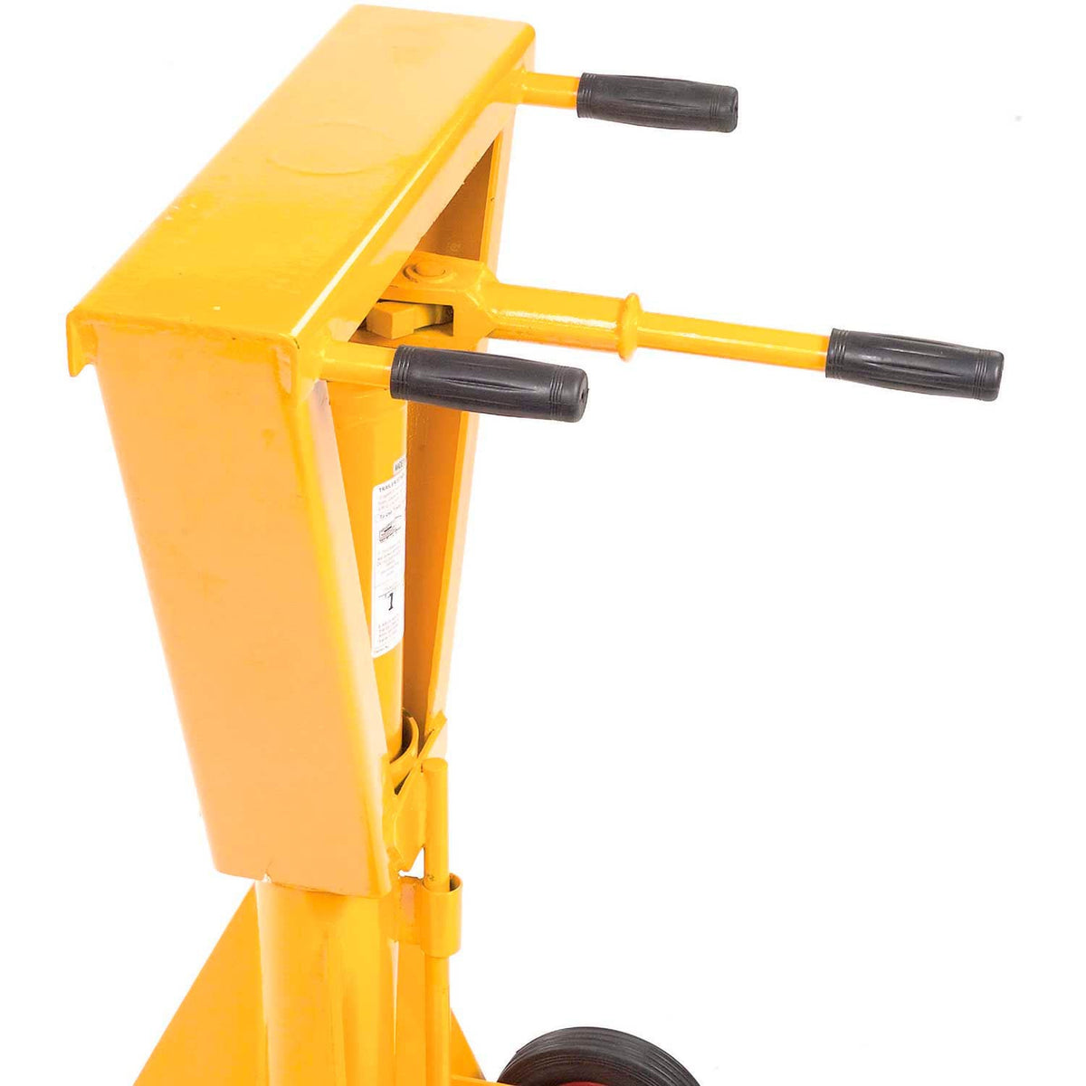 100,000 Lb. Static Capacity Heavy Duty Trailer, Yellow by Global Industrial – 25"L x 24"W x 40"H, Steel, Yellow, Model TJ60