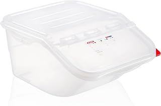 Araven Ingredient Bin, Storage Container for Large Quantity Ingredients, Use in Commercial or Home Kitchen, 4 Gallons, 6 Count, White