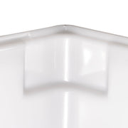 18" x 26" White Plastic Food Storage Box/Tote for Restaurant by Winco – 18" x 26" x 6", 8.75 gallons, Plastic, White, Model PFFW-6