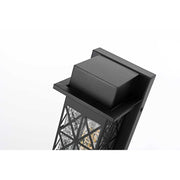 Wildey One Light Outdoor Wall Sconce Black by Lighting Design – Iron, Black, Model OD361W16BK
