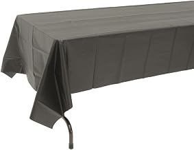 54 X 108 Black Plastic Table Cover