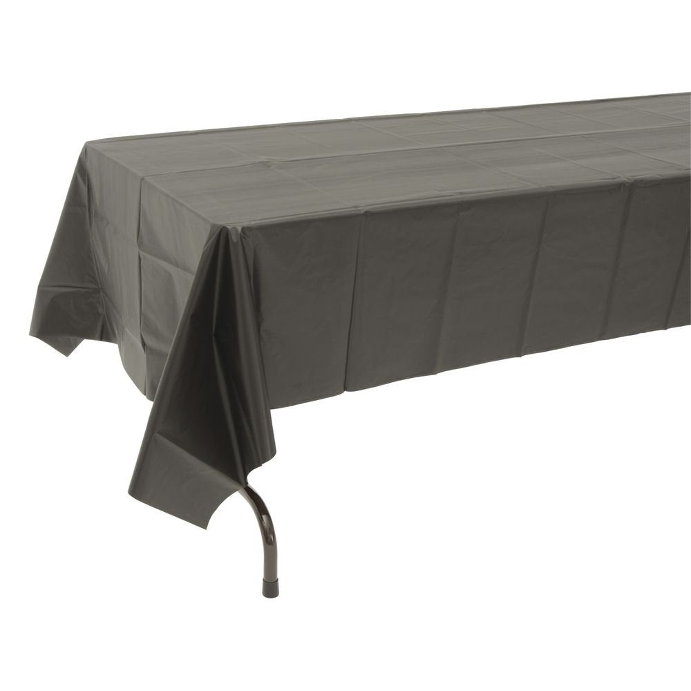 54 X 108 Black Plastic Table Cover by Paper Mart – Plastic, Model K41210