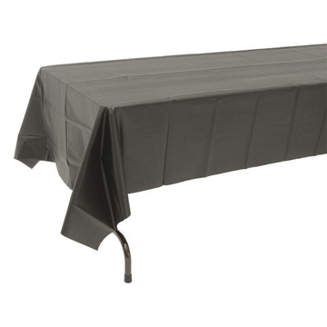 54 X 108 Black Plastic Table Cover by Paper Mart – Plastic, Model K41210