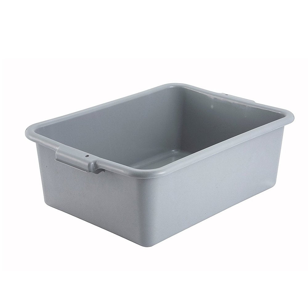 7" Plastic Dish Box by Winco – Plastic, Grey, Model PL-7G
