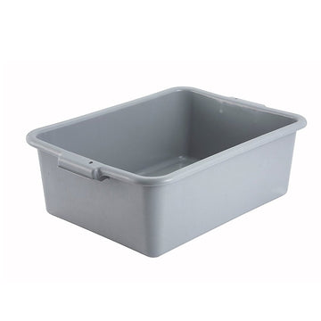 7" Plastic Dish Box by Winco – Plastic, Grey, Model PL-7G
