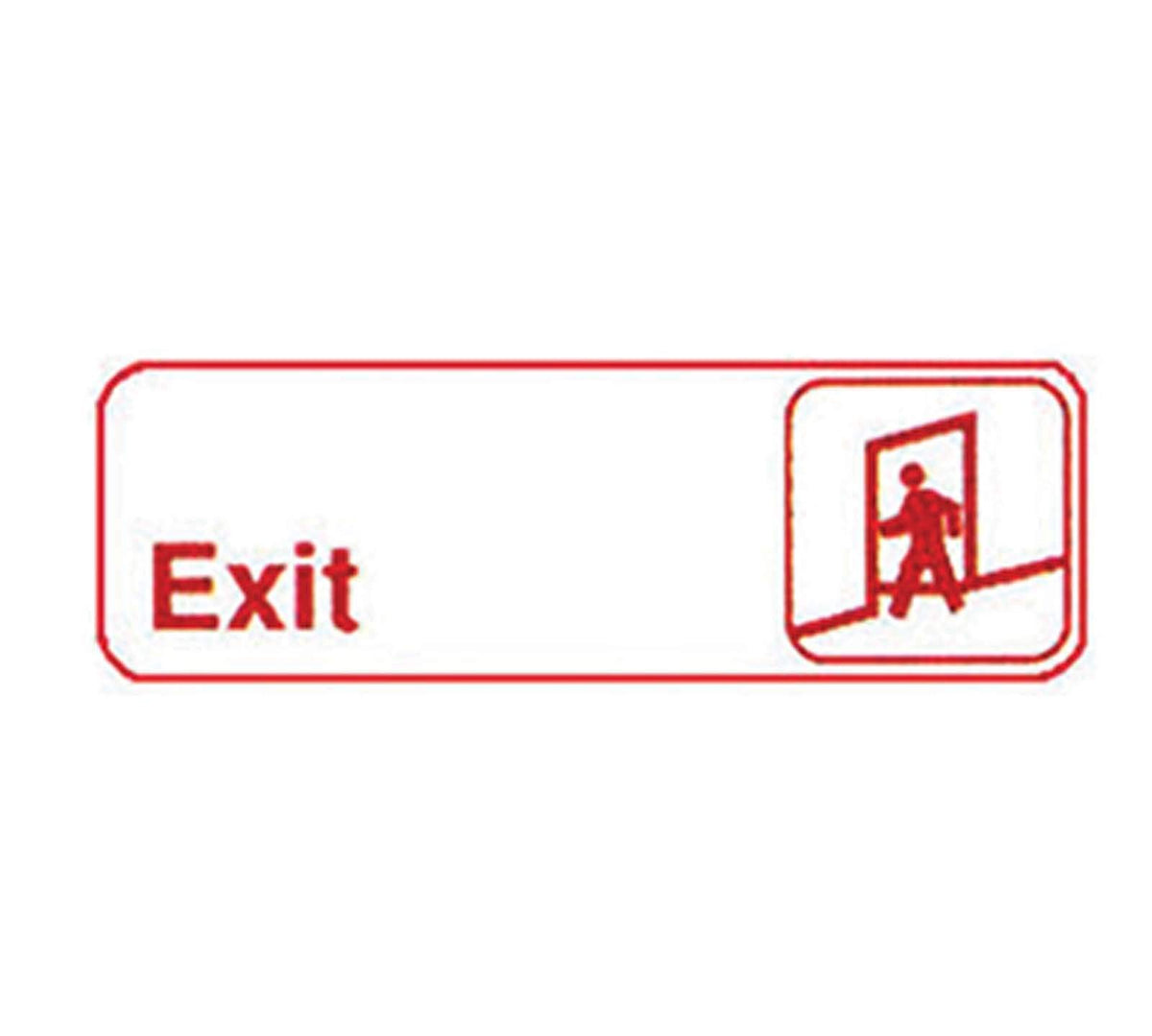 3" x 9" White Information Sign by Winco – 3", White, Model SGN-381W