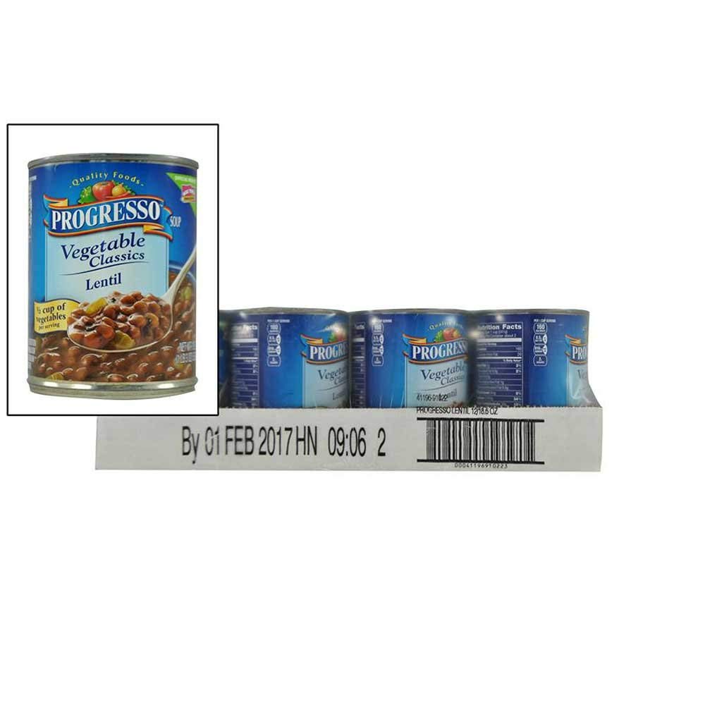 Lentil Soup by Progresso – 19 Ounces, Pack of 12