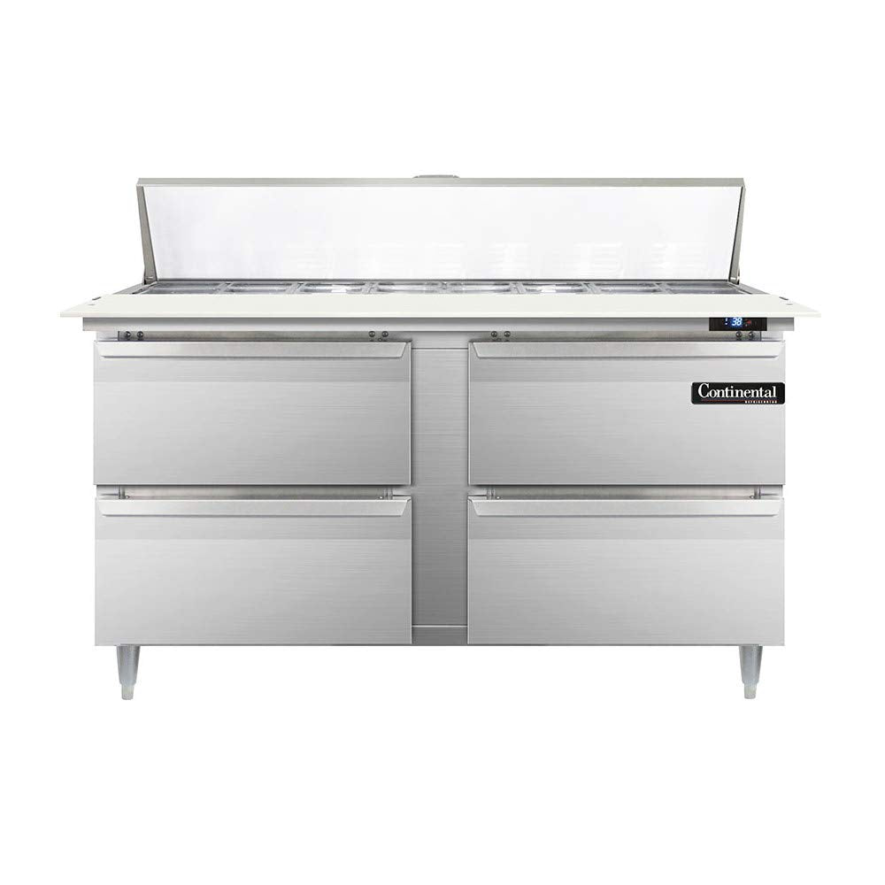 DL60-16C-D Designer Line Sandwich Unit by Continental Refrigerator – Commercial Grade