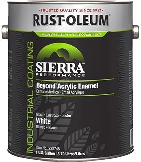 Rust-Oleum Sierra Performance Beyond 0 Voc Acrylic Enamel, Gloss Safety Blue Gallon Can - Lot of 2