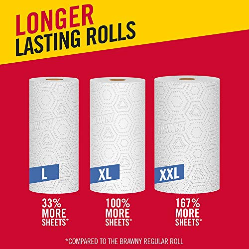 Brawny White / 8 Count (Pack of 1) / 1 Paper Towels