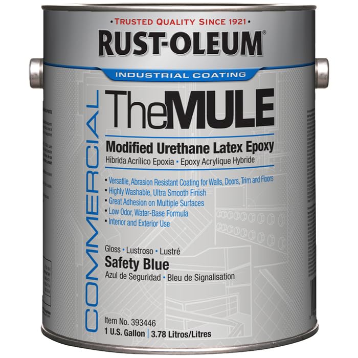 Safety Blue MULE Modified Urethane Latex Epoxy by Rust-Oleum – 17 Fl Oz (Pack of 1), Safety Blue, Model 393446