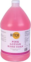 KITCH24/7 Pink Lotion Hand Soap Pearlescent 1 Gallon (3.78 L) 4 per case | Moisturizing Formula, Prevents Skin Dryness, Commercial Grade, High-Traffic Use, Gentle on Hands