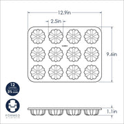 Nordic Ware Cupcake Bundt, 12-Cavity / Twilight Blue / 3.375 cups Bundt Pans