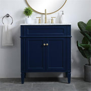 Elegant Decor 30" - Single / Blue,gold / Contemporary Wheel Care