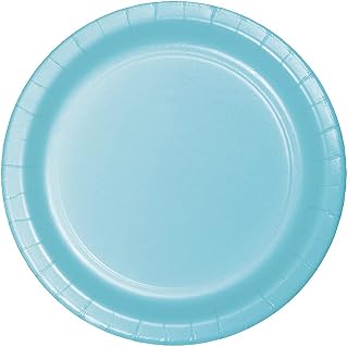 Creative Converting Pastel Blue Dinner Plates, 24 Count, 9" -