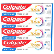 Colgate Whitening Paste / 5.1 Fl Oz (Pack of 4) / 1 Toothpaste
