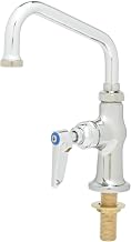 T&S Brass B-0207 Single Pantry Faucet, Single Hole Base, Deck Mount 6-Inch Swing Nozzle (059X)
