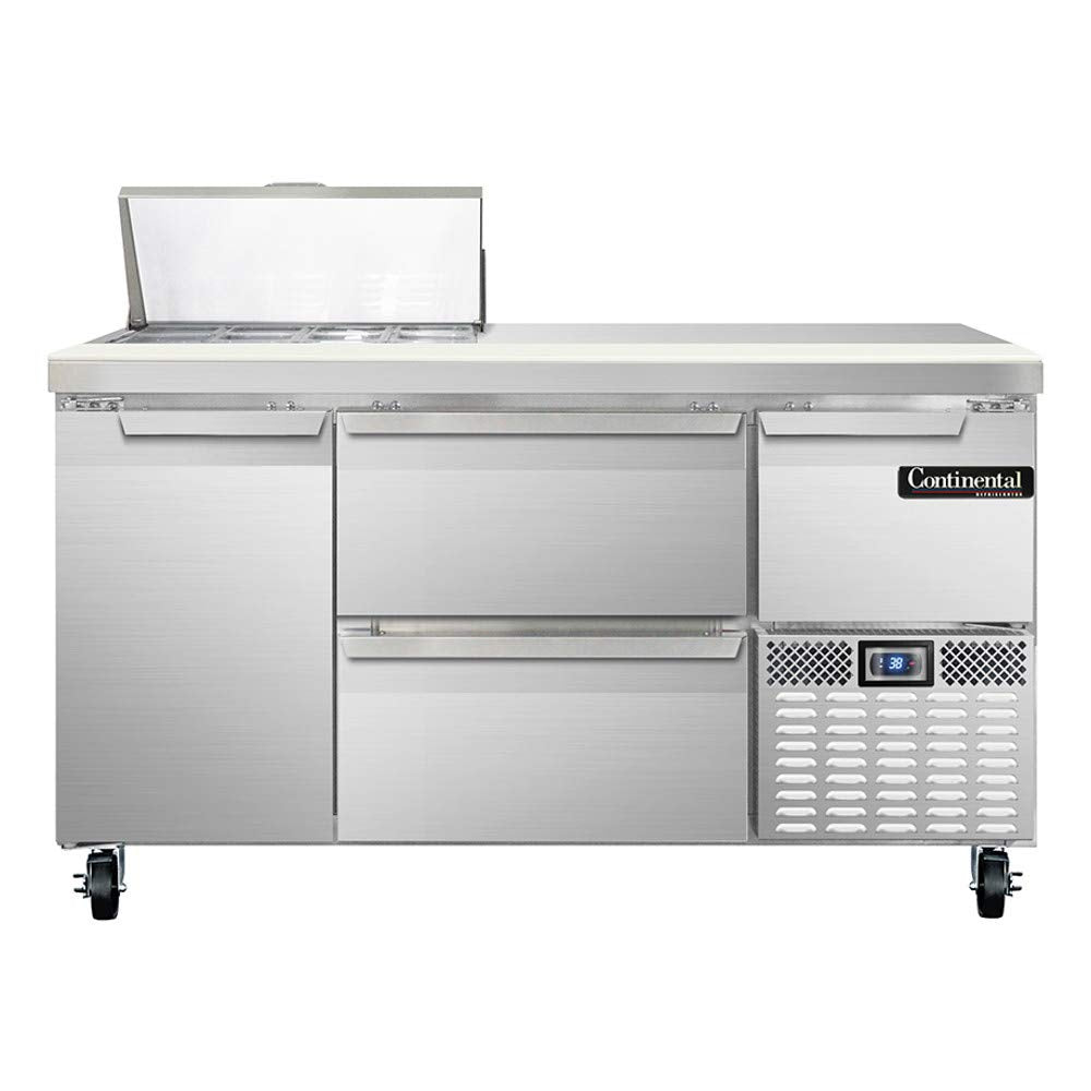 CRA60-8-D Refrigerated Base Sandwich Unit by Continental Refrigerator – Commercial Grade