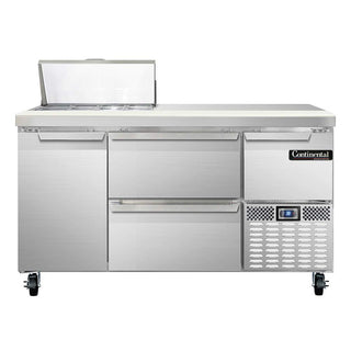 CRA60-8-D Refrigerated Base Sandwich Unit by Continental Refrigerator – Commercial Grade