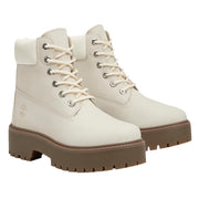 Women's Stone Street 6 Inch Lace Up Waterproof Boot by Timberland – 5.5, Leather, Natural Nubuck