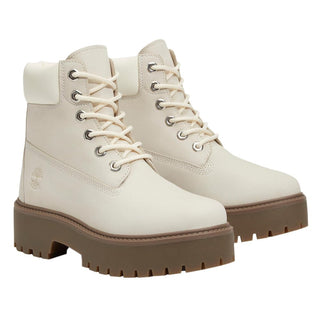Women's Stone Street 6 Inch Lace Up Waterproof Boot by Timberland – 5.5, Leather, Natural Nubuck