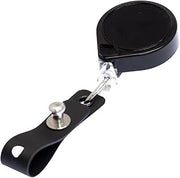 KEY-BAK Retractable Badge Holder with Large Badge Strap and Secure Fastener, Ideal for ID Cards, Badges, and Access Credentials (Belt Clip)