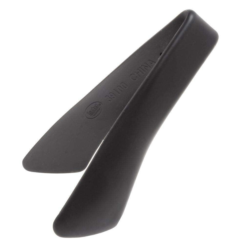 Tongs, 7", Heat Safe up to 400°F, Safe to use with Coated cast Aluminum Items, Dishwasher Safe, Stainless Steel & Silicone, Black by Tablecraft – Model 39100